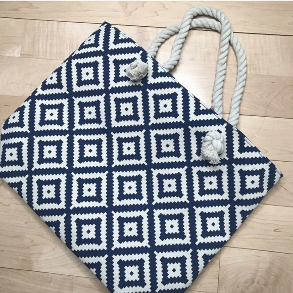 ⛱3/$20 Summer & Rose Diamond Tote Bag new in wrap - Picture 2 of 8